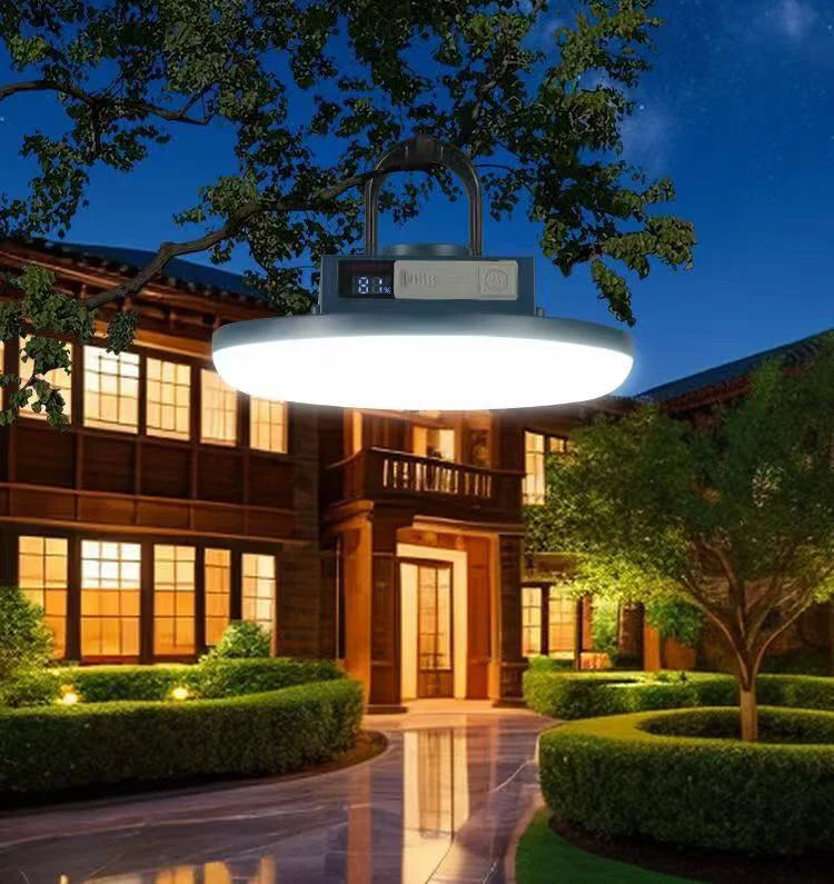 Luz LED recargable para acampar con absorción magnética, Banco de energía de doble uso, lámpara colgante, iluminación de emergencia