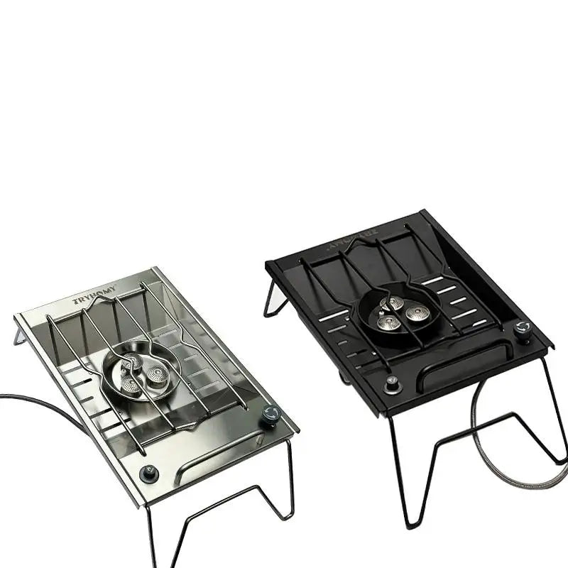 Estufa de Gas para acampar Igt, 1 unidad, quemador de Gas IGT de alta potencia de 8000W, parrilla de brasero plegable, quemador de acero inoxidable, cocina