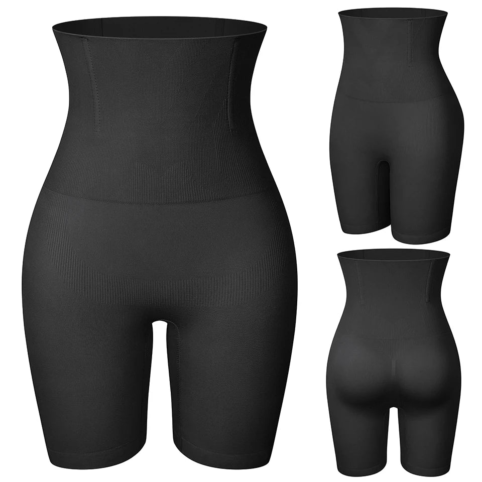 Pantalones cortos moldeadores de cintura alta para mujer, ropa moldeadora para Control de barriga, muslo, entrenador de cintura adelgazante, levantador de glúteos, bragas moldeadoras