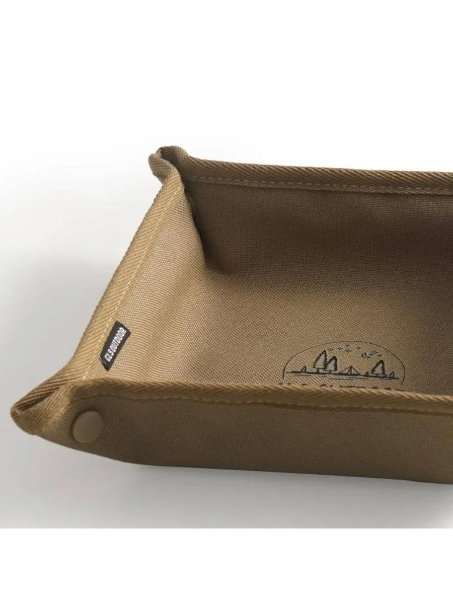 Bandeja organizadora portátil para acampar, caja compacta de almacenamiento para el hogar y el viaje, sin desorden, 1 ud.