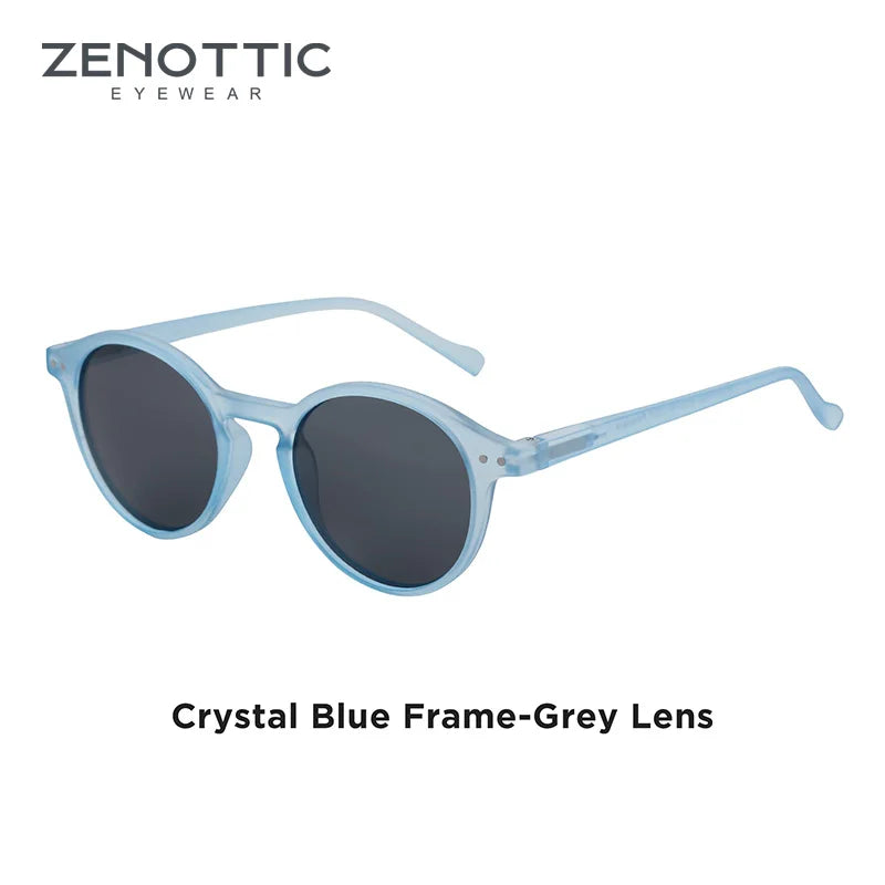 ZENOTTIC (tamaño S) gafas de sol polarizadas circulares Retro 2024 2025 hombres mujeres Vintage pequeñas gafas de sol redondas UV400 gafas de sol