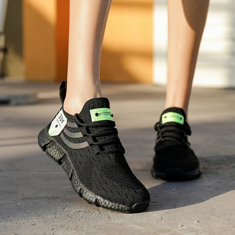 Zapatillas de deporte informales para hombre, zapatos deportivos transpirables de verano, zapatos ligeros de malla para correr al aire libre, zapatos atléticos para correr Tenis para caminar