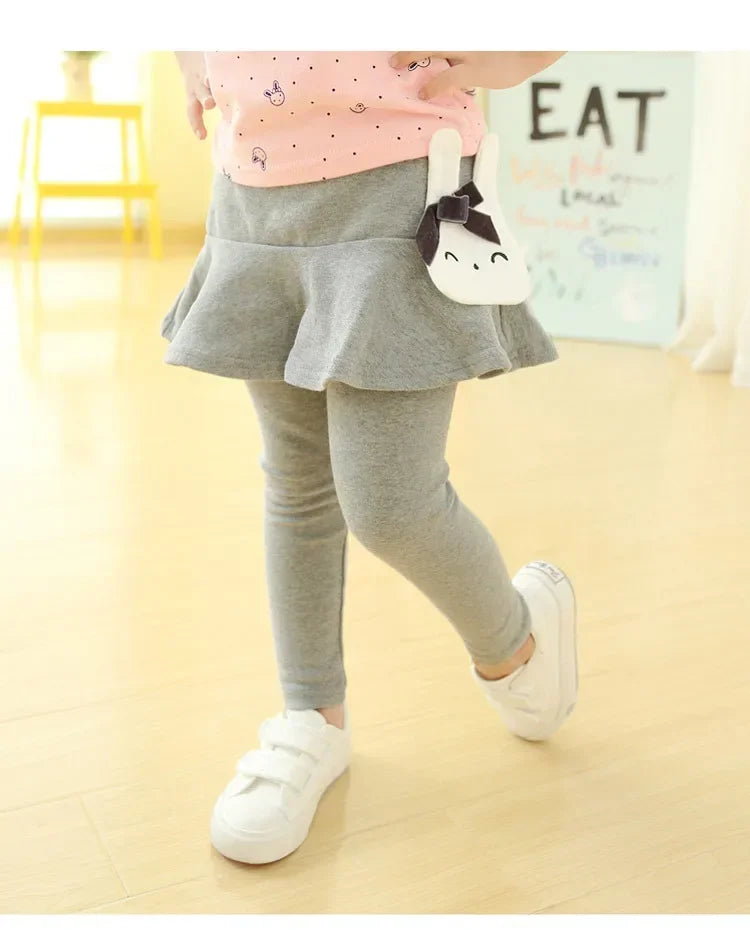 Nuevas mallas para niñas, falda de princesa de encaje, pantalones, falda ajustada para primavera y otoño, pantalones para niños de 2 a 7 años, ropa para niños
