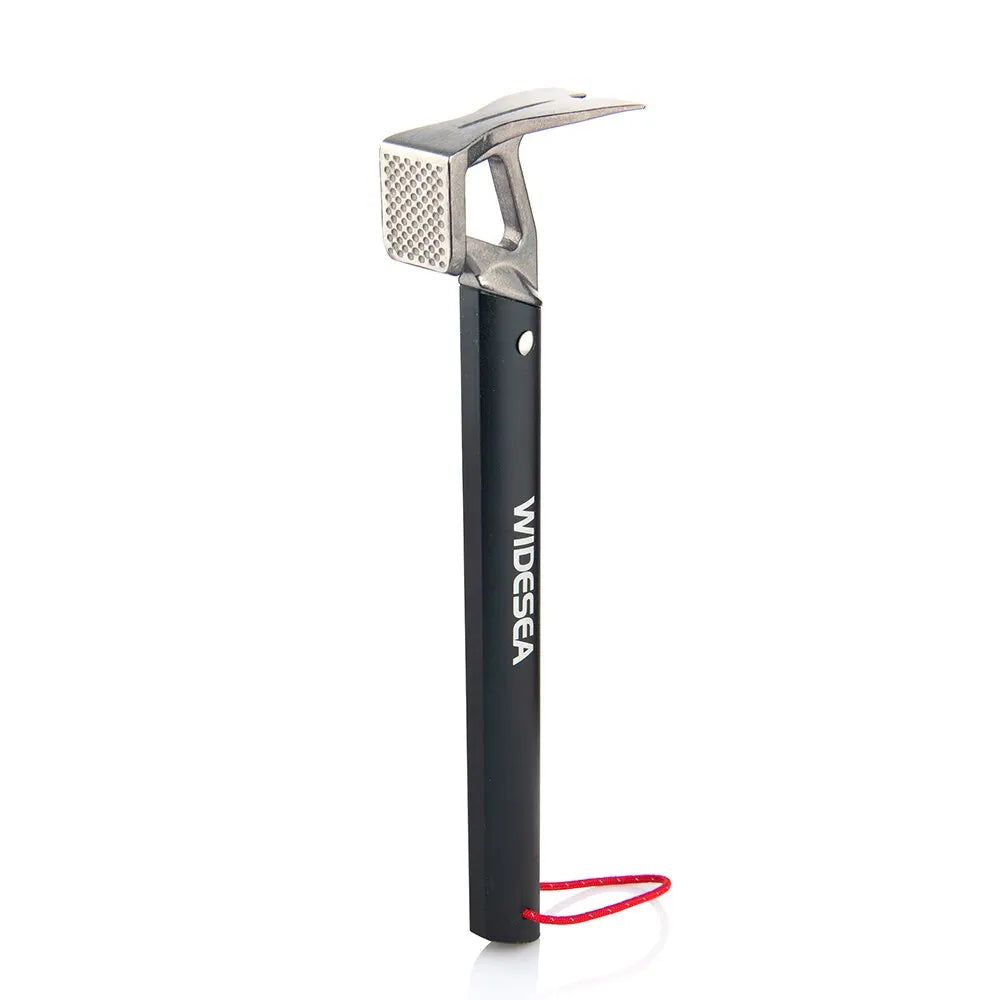 Martillo de Camping Widesea, mazo de estaca de clavija para tienda de campaña al aire libre de cobre y acero inoxidable con extractor de estaca, clavos Grond para montañismo y senderismo