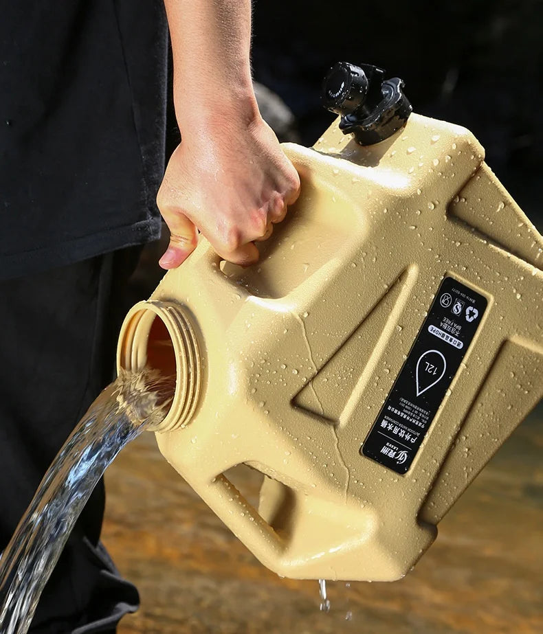 Cubo de agua para vehículo de recorrido autónomo al aire libre, cubo de almacenamiento de agua para el hogar, cubo de agua para acampar, cubo de agua pura potable