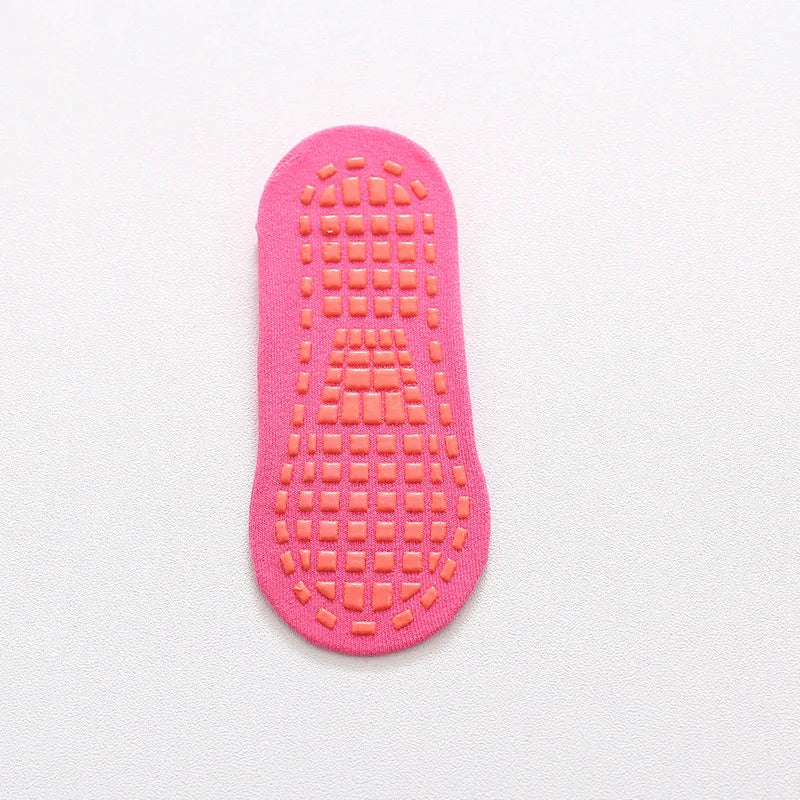 Calcetines antideslizantes para niños y adultos, calcetines de trampolín para padres e hijos, calcetines de algodón elásticos, calcetines deportivos para niños y niñas