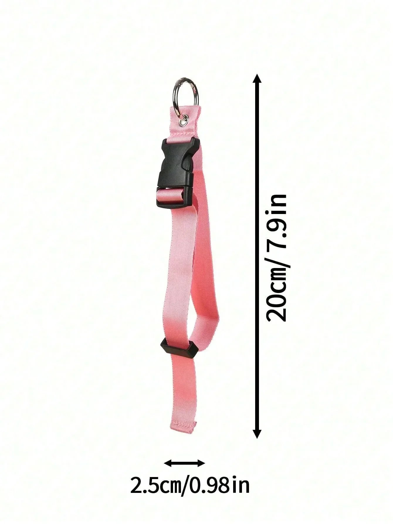 Soporte de correa de equipaje antirrobo de nailon negro portátil, pinza para agregar bolsa, Clip para bolso, uso para llevar multiherramienta, herramienta para acampar y hacer senderismo