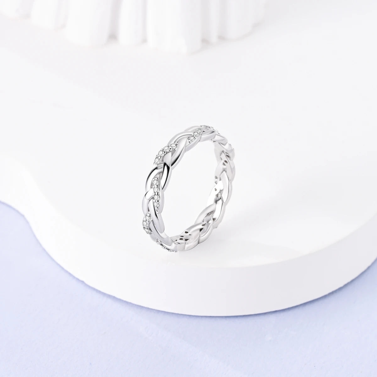 Anillo de Plata de Ley 925 Original para mujer, joyería fina con circonita, luciérnaga, corazón, cruz