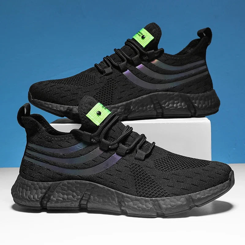 Zapatos Deportivos informales para hombre, zapatillas ligeras transpirables, antideslizantes, planas, para correr al aire libre, caminar, Tenis, calzado atlético para correr