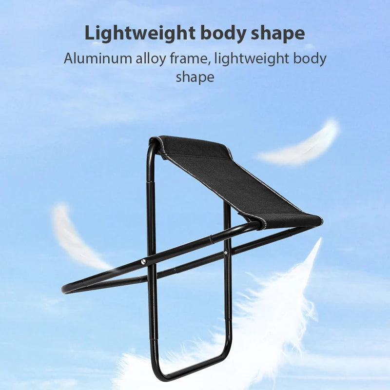 Silla de viaje al aire libre, taburete plegable portátil para acampar, Picnic, taburete plegable para pies, pesca, senderismo, playa, silla ultraligera, herramientas