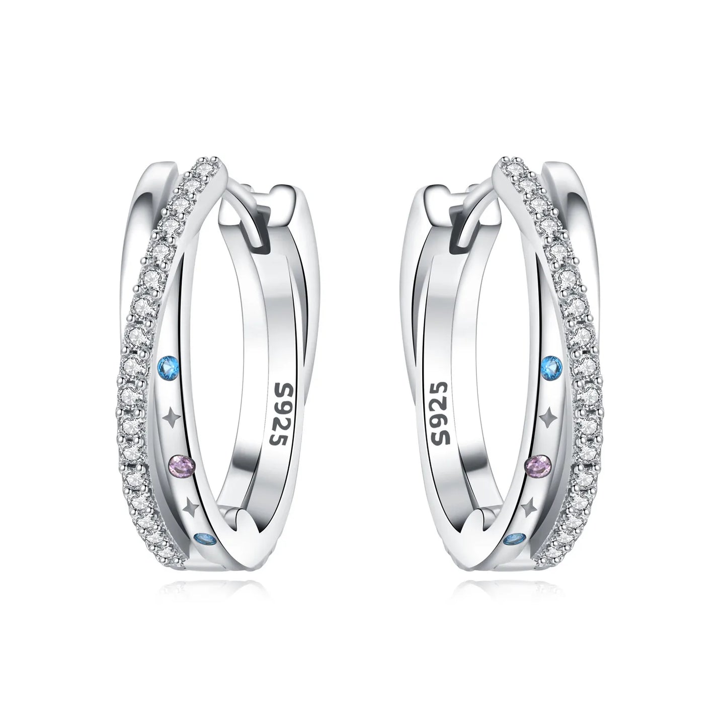 Orstarry-pendientes circulares de Plata de Ley 925 con forma de gota para mujer, aretes colgantes, joyería versátil para fiesta, regalos