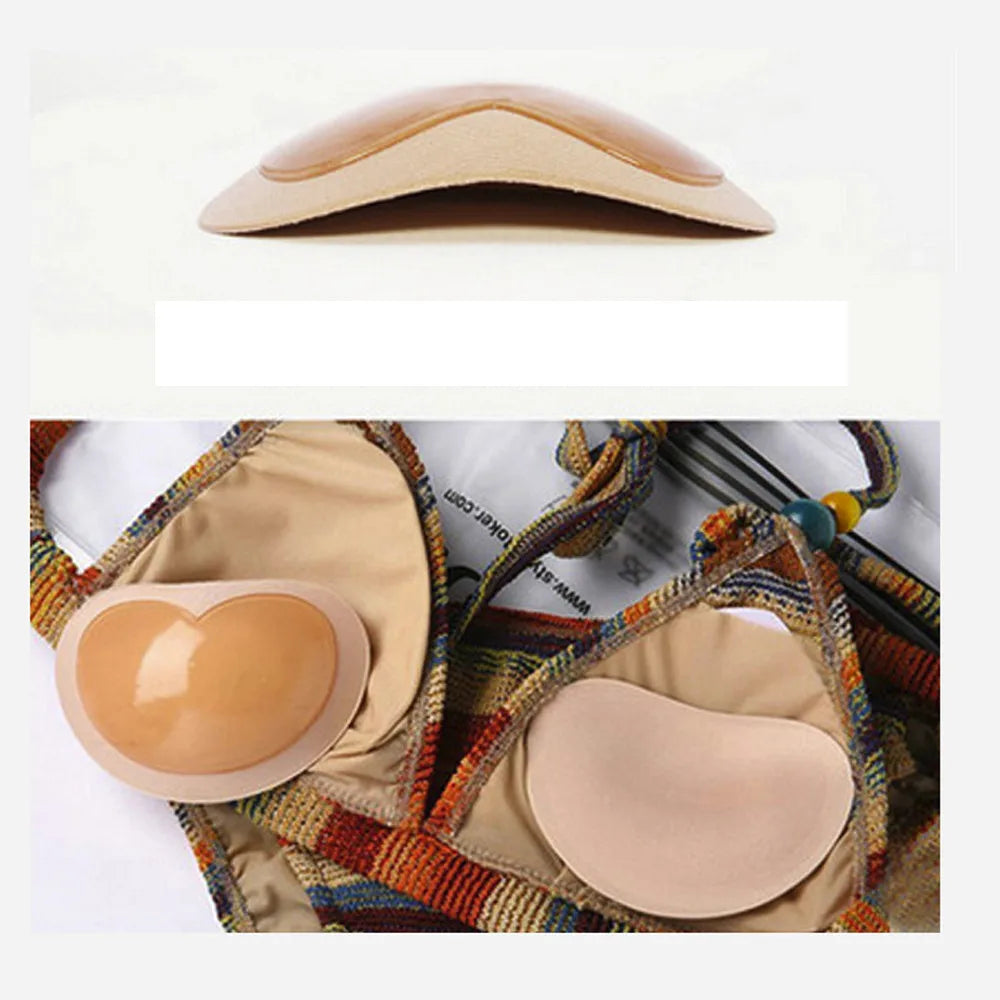 Bikini Sexy con relleno de realce, traje de baño con busto de Bikini, almohadilla de sujetador de esponja transpirable más gruesa, relleno de pasta Invisible, traje de baño de silicona 2023