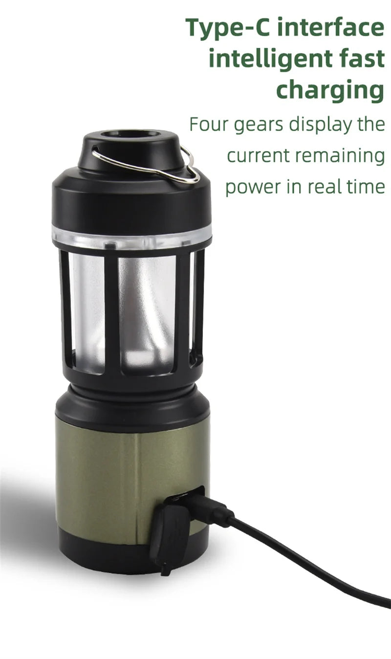 WEST BIKING-luz colgante para tienda de campaña, linternas portátiles para acampar, luz Led recargable por USB, lámpara de campamento para emergencias al aire libre