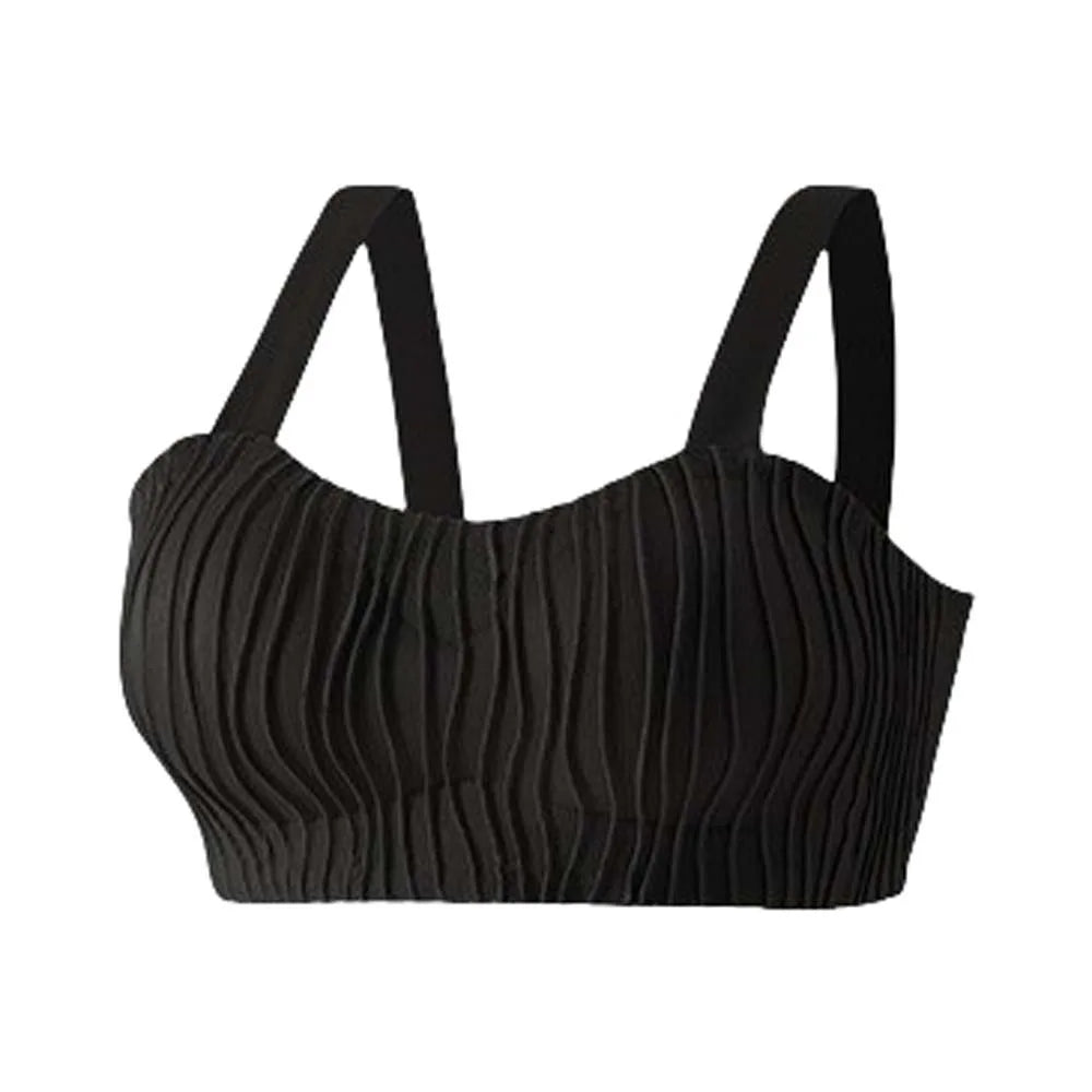 Wave Shape Wireless Deep V Bra Shockproof Anti-sagging Brassiere for Women Gathered Breasts Close-fitting Push Up Underwear