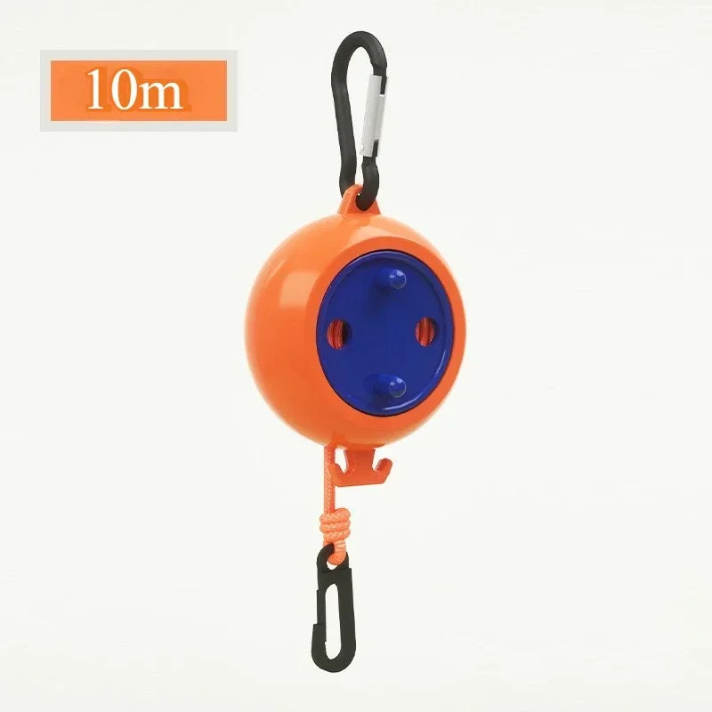 1 Uds. Tendedero de 10M cuerda de secado de ropa para exteriores cuerda retráctil antideslizante a prueba de viento para accesorios de Camping de Hotel