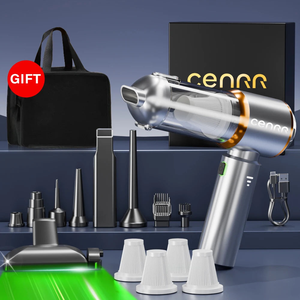 CENRR 2025 NUEVO Aspirador de Coche Potente Mini 998000 Aspirador portátil PA para electrodomésticos, soplador de mano, limpiador de coche