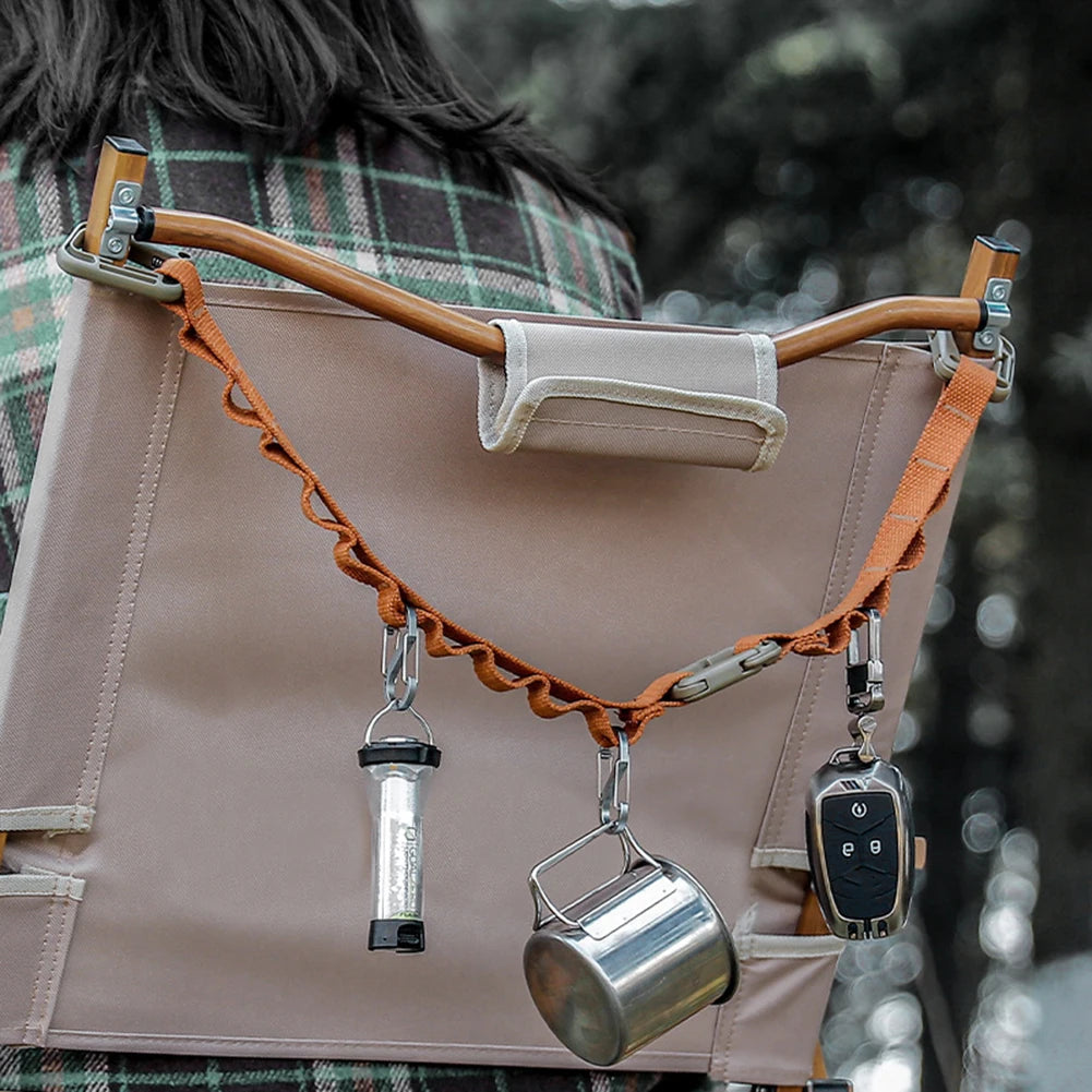 Correa de almacenamiento para acampada y jardín, tendedero, taza de tienda, lámpara colgante, hebilla de cordón para exteriores, cuerda colgante para acampar, oferta