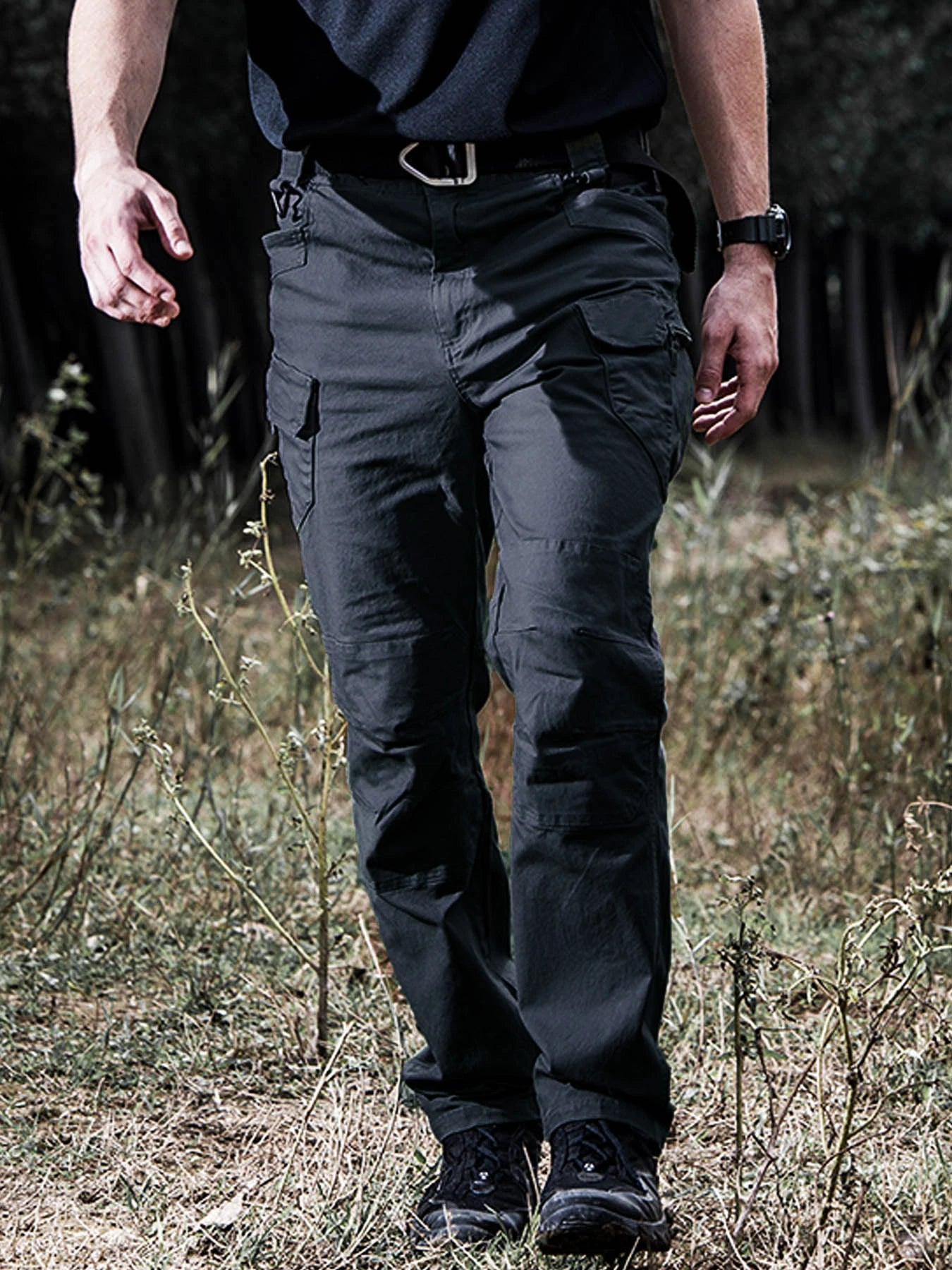 Pantalones de hombre, pantalones de trabajo, pantalones de pierna recta informales y cómodos para exteriores de primavera y verano, pantalones de pierna recta
