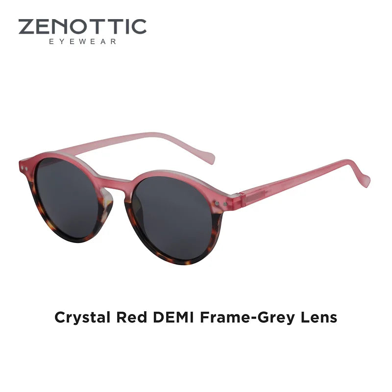 ZENOTTIC (tamaño S) gafas de sol polarizadas circulares Retro 2024 2025 hombres mujeres Vintage pequeñas gafas de sol redondas UV400 gafas de sol