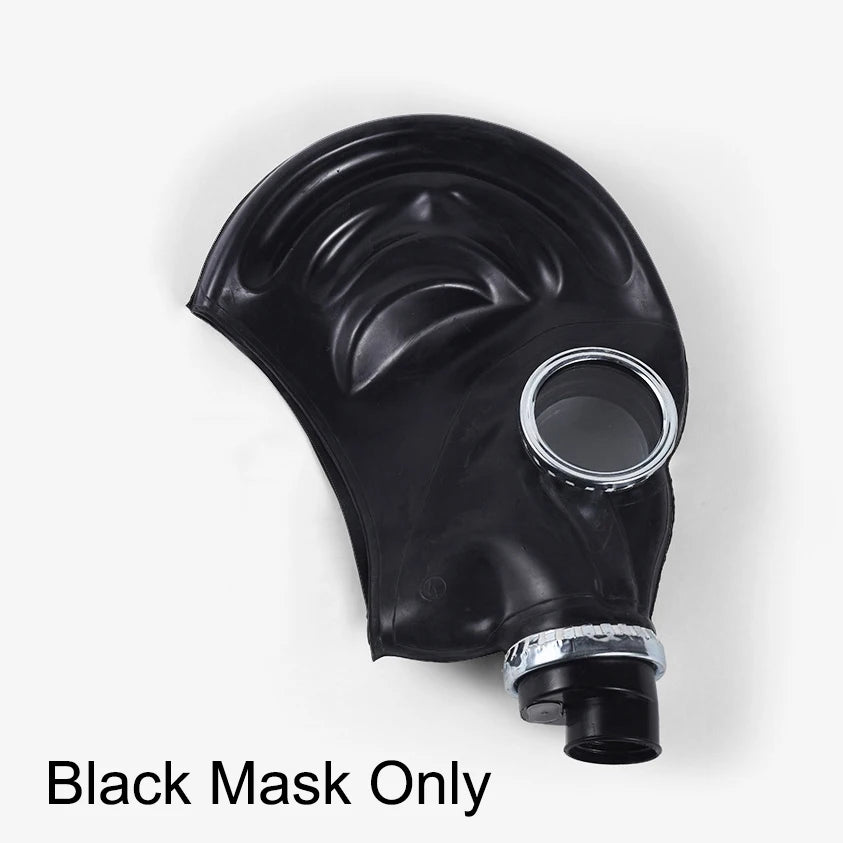 Máscara de Gas fantasma de cara completa negra creativa, respirador de goma, máscara de prevención quÃÂmica, capucha RD40 de 40mm para pintar pesticidas en aerosol