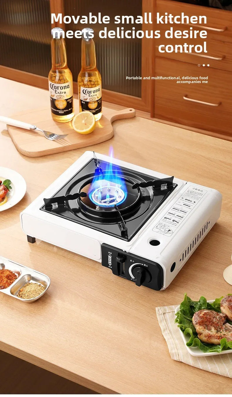 Estufa de Cassette portátil para exteriores, estufa de Gas butano para olla caliente, barbacoa, cocina de acampada, diseño compacto y ligero, 2025