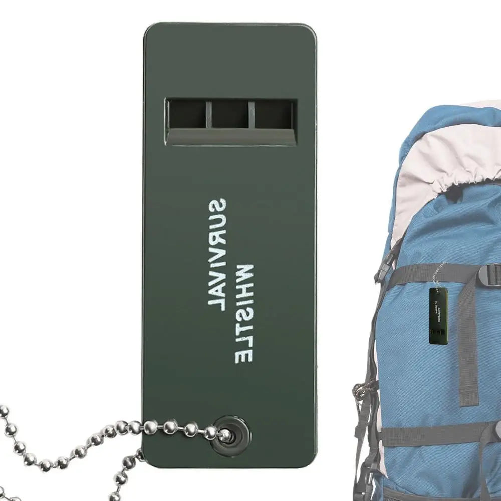 Silbato de seguridad con cordón para acampar, silbato de 3 agujeros de alto decibelio para entrenamiento de mascotas, senderismo y entrenamiento de perros al aire libre