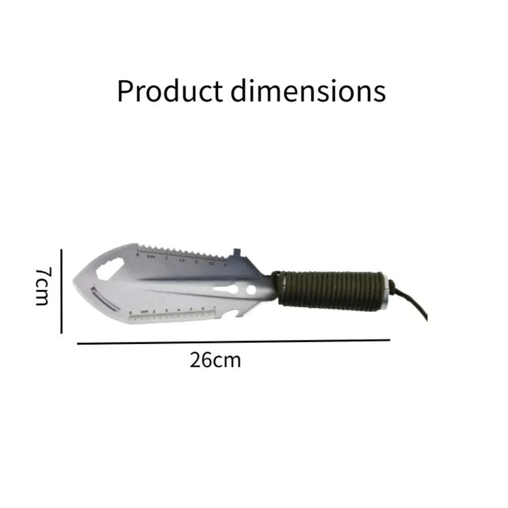 Pala Pinic portátil para acampar, senderismo, viaje, pala multifuncional para pedidos, equipo de supervivencia al aire libre, pala para herramientas de jardín
