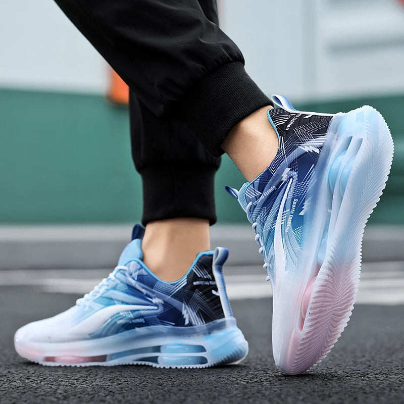 Zapatillas de baloncesto de moda para hombre con cojines de aire, cómodas y antideslizantes, transpirables y que absorben los golpes, adecuadas para actividades al aire libre de hombres