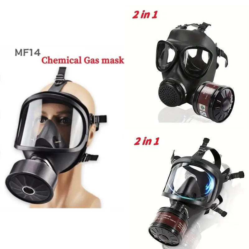 Nuevo Respirador MF14/87, máscara de Gas de cara completa con filtro de carbón activado para protección contra la contaminación nuclear y los vapores, productos quÃÂmicos