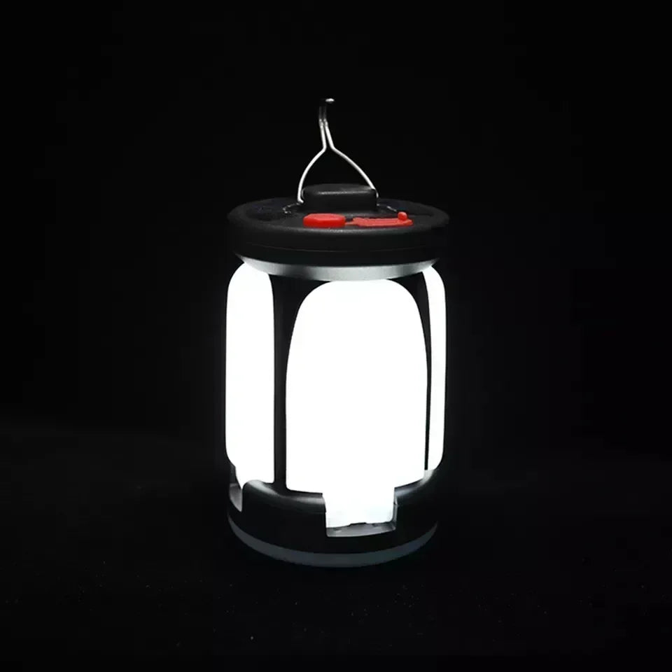 Linterna LED recargable ultrabrillante para acampar, reflector plegable, 3 modos de luz y linterna manos libres para acampar/senderismo/pesca