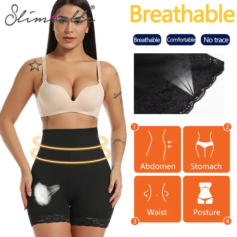 Entrenador de cintura alta, levantador de glúteos con bragas de Control acolchadas, ropa interior adelgazante, moldeadores de barriga, corsé moldeador