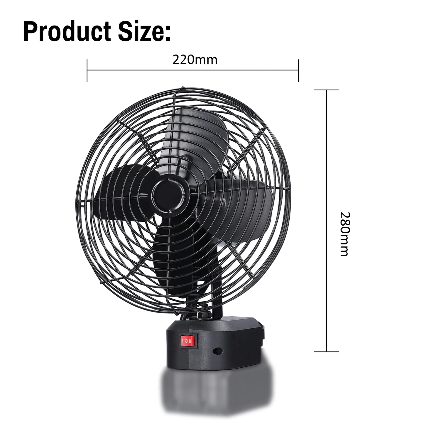 Ventilador de Camping portátil multifuncional para interiores y exteriores, ventilador de Metal inalámbrico, batería de litio, velocidad ajustable, para Picnic y Pesca