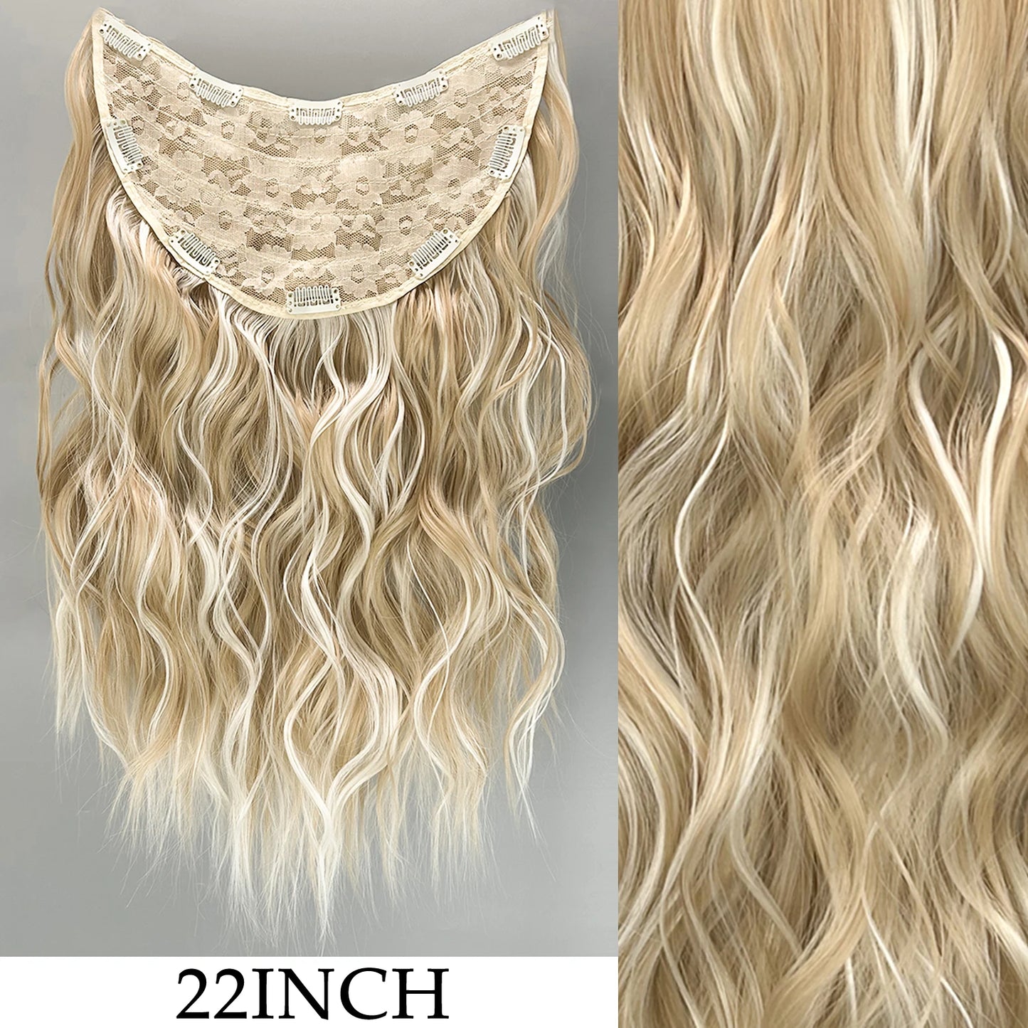 7 unids/set 16 Clips extensión de cabello negro largo liso pelo Natural Ombre peluca fibra resistente al calor para peinado de mujer
