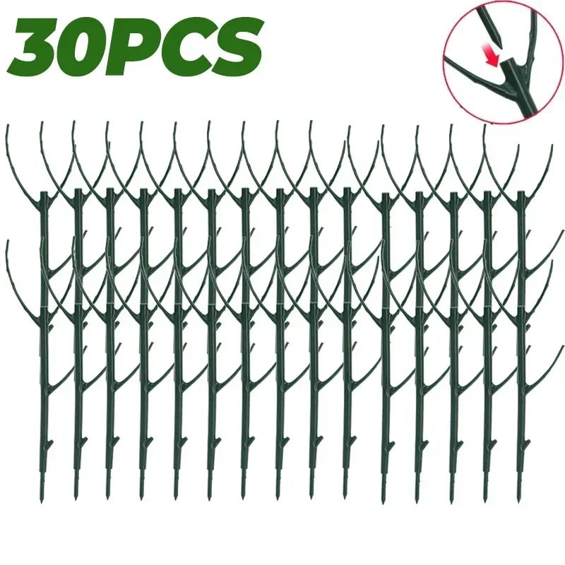 30/3 Uds. Soporte para plantas, estaca de vid trepadora, varilla de fijación para bonsái, soporte para estacas para plantas de jardín, soporte para flores para plantas en macetas
