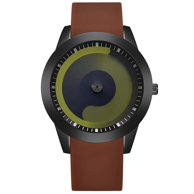 Relojes baratos de diseño único para hombre, Erkek Barato Saat, banda de goma de moda, reloj Vintage de cuarzo Simple, relojes masculinos negros 2024
