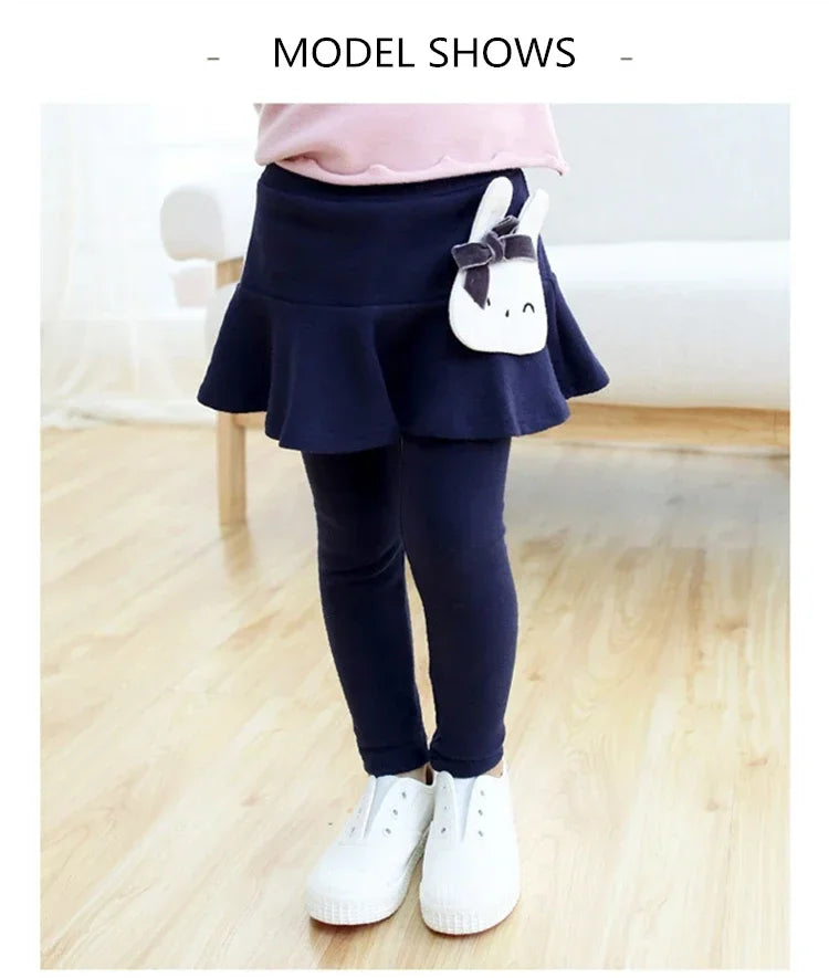 Nuevas mallas para niñas, falda de princesa de encaje, pantalones, falda ajustada para primavera y otoño, pantalones para niños de 2 a 7 años, ropa para niños