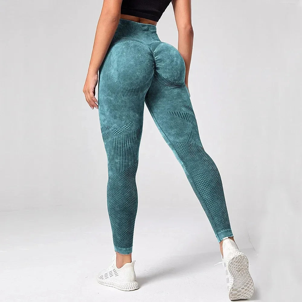 Mallas de Yoga para Mujer, pantalones de Yoga con realce de glúteos y burbujas, mallas deportivas ajustadas de cintura alta para Mujer, mallas sin costuras para gimnasio 2023