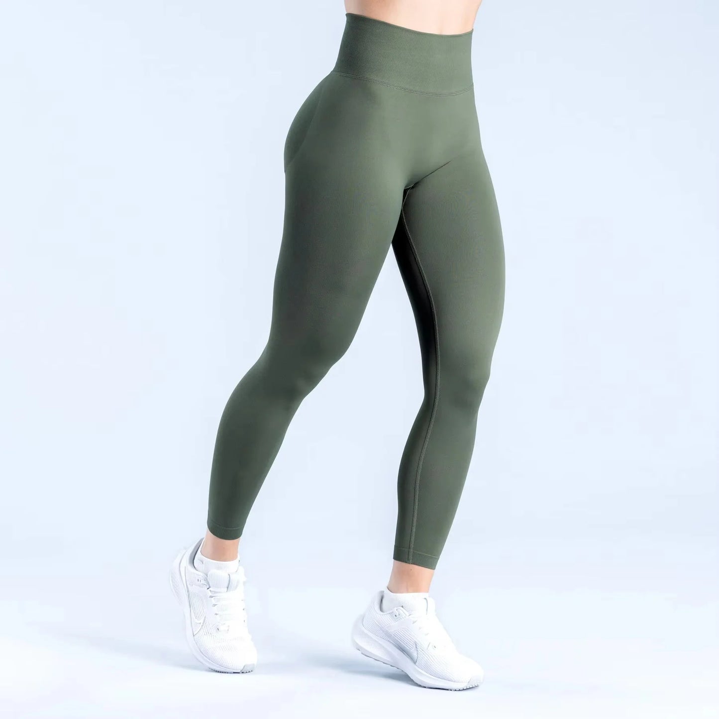 Mallas NCLAGEN para mujer, ropa de gimnasio sin costuras, pantalones de Yoga de cintura alta, Control de barriga, mallas deportivas para entrenamiento de glúteos