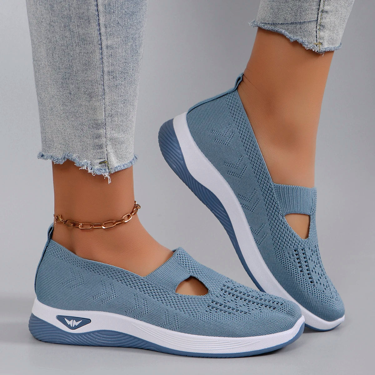 Nuevos zapatos deportivos de primavera para mujer, zapatos deportivos informales a la moda, transpirables, ligeros, antideslizantes, resistentes al desgaste, zapatos planos