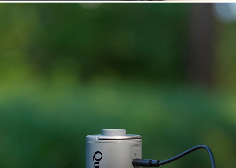 Qunature-inflador de bomba de aire eléctrica, Mini inflador de aire portátil, carga tipo C, balsa de piscina, bombas de cama de aire para acampar