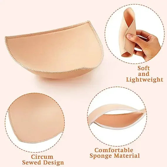 Almohadilla para sujetador, copas triangulares de ventilación, almohadillas de espuma de inserción de realce en el pecho para traje de baño, accesorios de relleno, almohadilla potenciadora extraíble