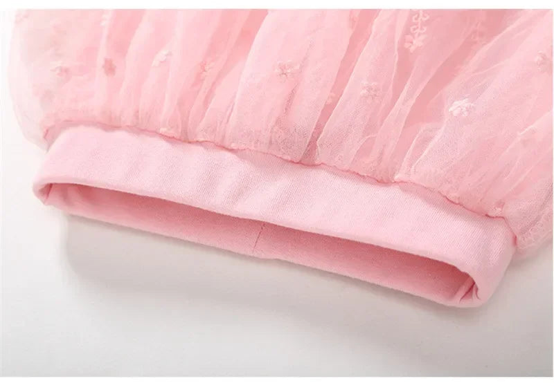 Nuevas mallas para niñas, falda de princesa de encaje, pantalones, falda ajustada para primavera y otoño, pantalones para niños de 2 a 7 años, ropa para niños