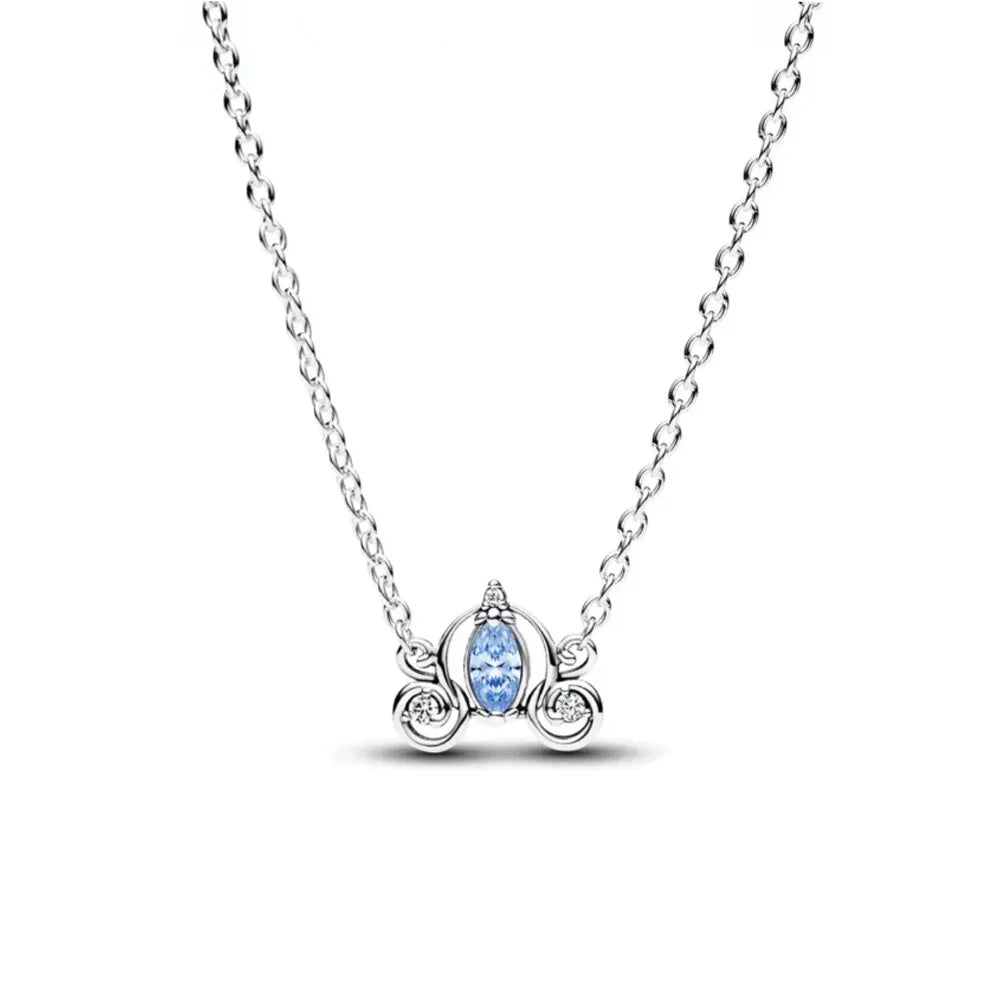 Nuevo original Plata de Ley 925 chapada brillante en forma de corazón collar pulsera mujer regalo de cumpleaños del Día de San Valentín joyería DIY
