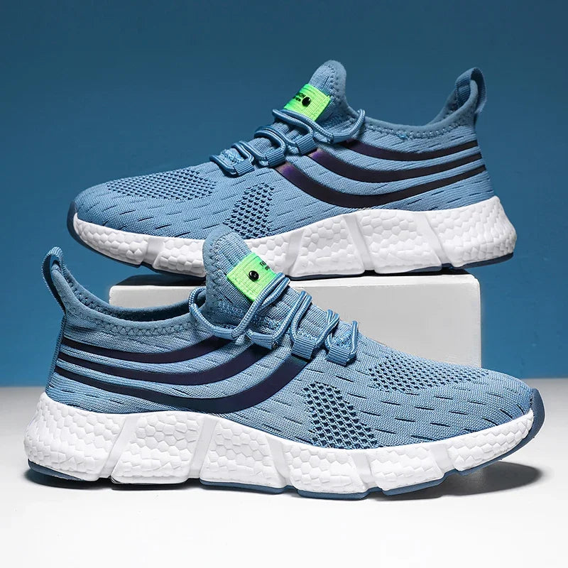 Zapatos Deportivos informales para hombre, zapatillas ligeras transpirables, antideslizantes, planas, para correr al aire libre, caminar, Tenis, calzado atlético para correr