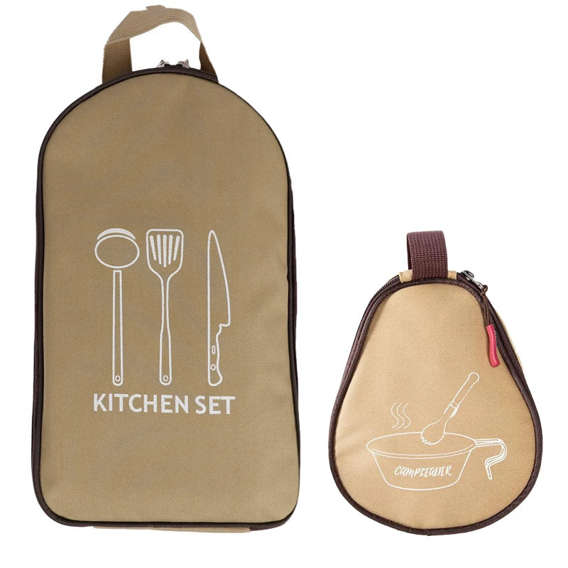 Bolsa de almacenamiento de Sierra Bowl Oxford, vajilla impermeable, tazas, Estuche de transporte, organizador para acampar al aire libre, viaje, barbacoa, bolsa de Picnic