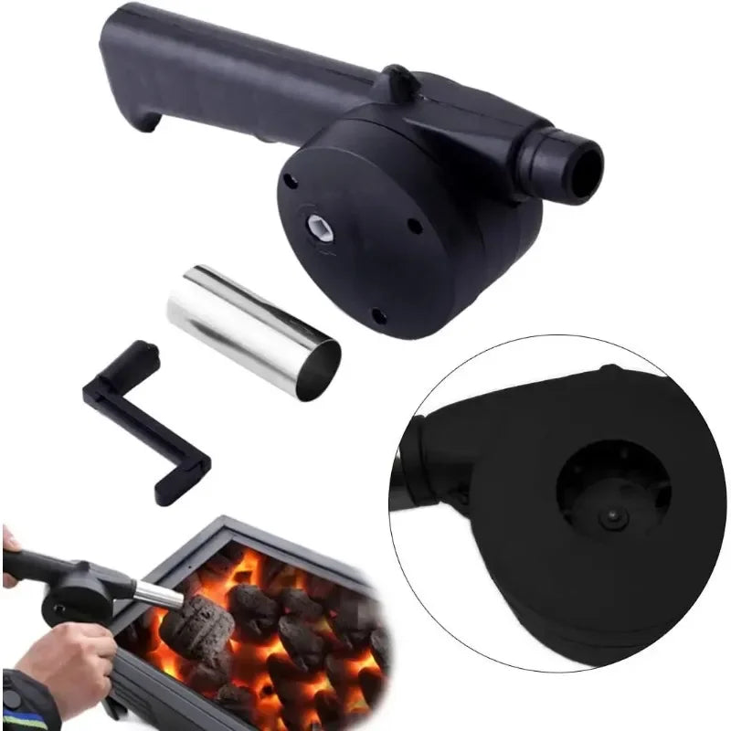 Ventilador de barbacoa para acampar, soplador portátil manual, soplador eficiente para hacer fuego, soplador de combustión de carbón, herramientas para barbacoa y Picnic