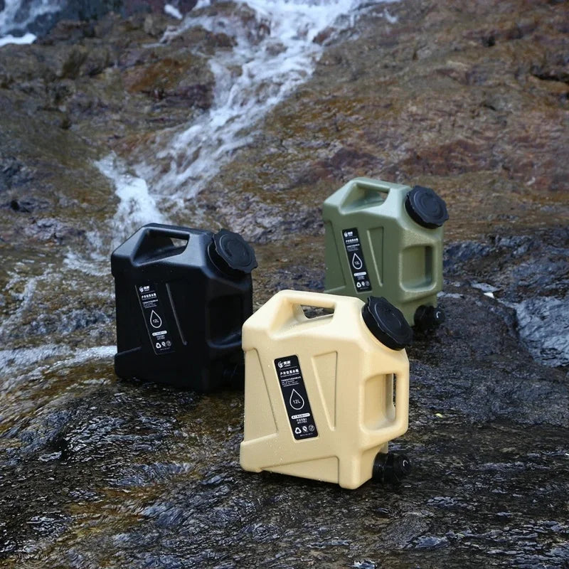 Cubo de agua para vehículo de recorrido autónomo al aire libre, cubo de almacenamiento de agua para el hogar, cubo de agua para acampar, cubo de agua pura potable