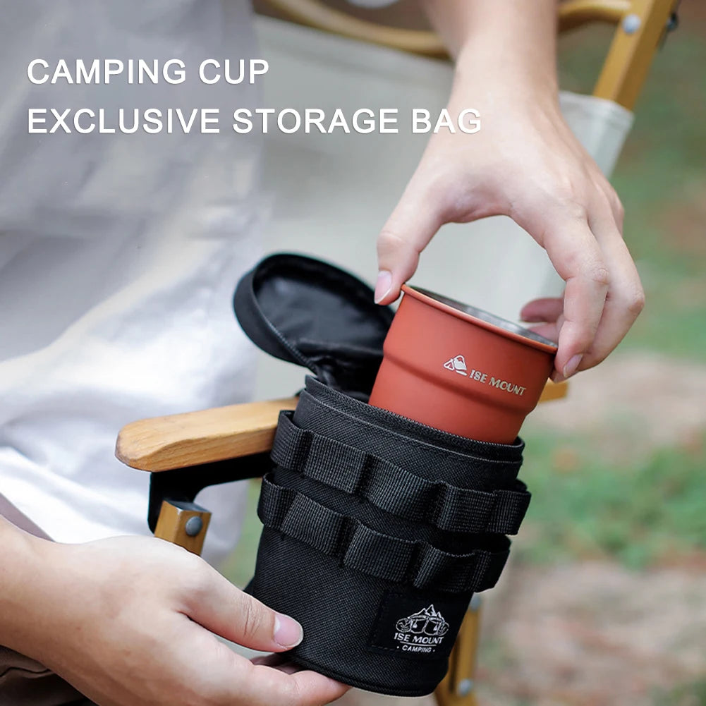 Bolsa de almacenamiento de viaje, bolsa ligera con agujeros colgantes, accesorio de Camping con asa para viajes al aire libre