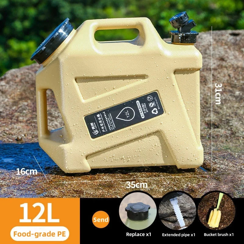 Cubo de agua para vehículo de recorrido autónomo al aire libre, cubo de almacenamiento de agua para el hogar, cubo de agua para acampar, cubo de agua pura potable