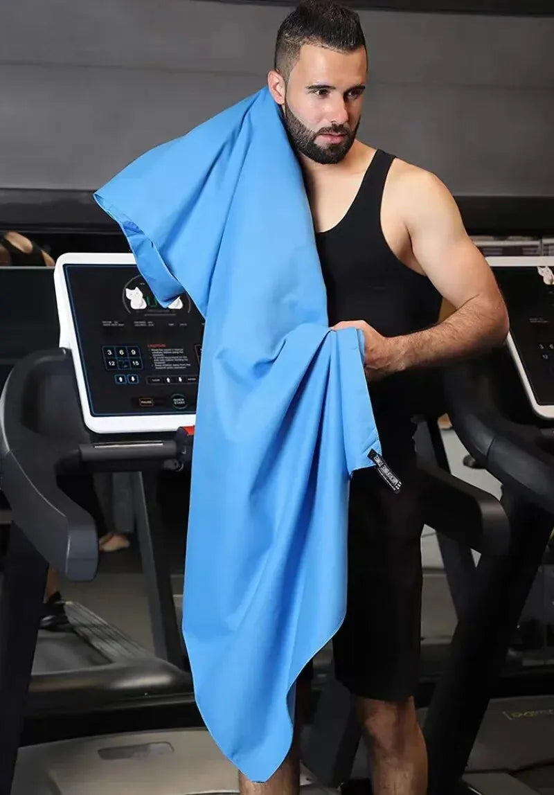 Toalla deportiva de secado rápido 40x80CM azul gris verde naranja natación gimnasio Fitness Camping correr playa toallita toallas